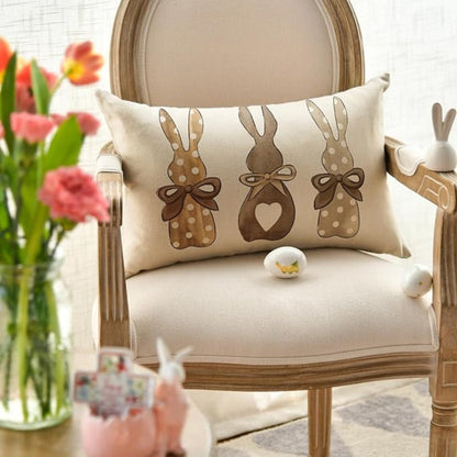 Charming Bunny-Themed Cushion Cover for Cozy Spaces