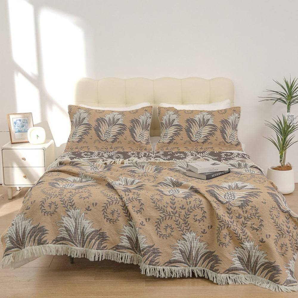 Cozy Haven Cotton Throw Blanket for Home Decor