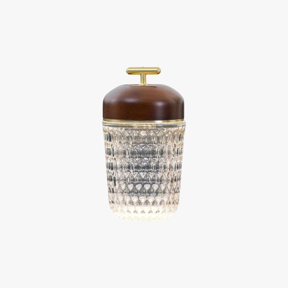 Portable Ambient Table Lamp with Crystal Design
