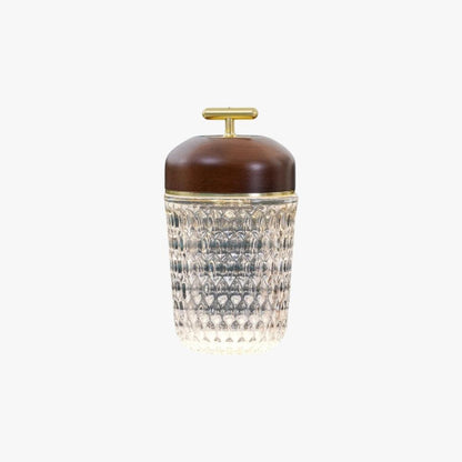 Portable Ambient Table Lamp with Crystal Design