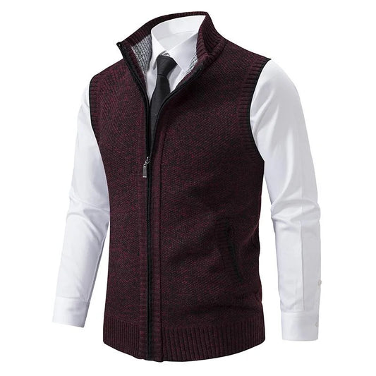 Men's Versatile Fleece Vest for Work and Leisure