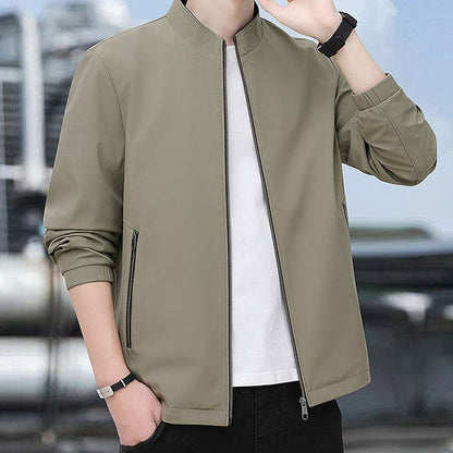Men's Versatile Stand Collar Jacket – Effortless Style and Comfort