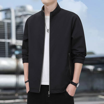 Men's Versatile Stand Collar Jacket – Effortless Style and Comfort