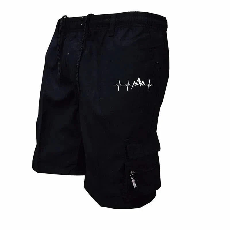 Men's Cargo Shorts with Loose Fit for Comfortable Warm Weather