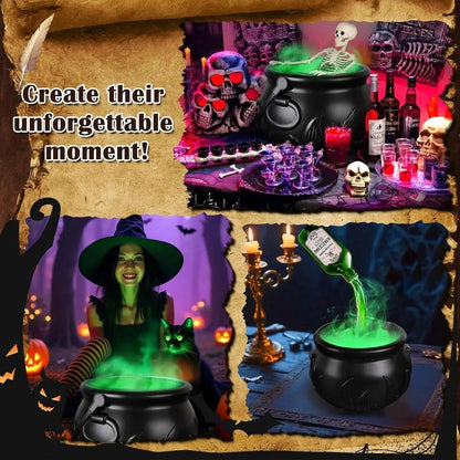 Your Enchanting Cauldron with Fog Effect!