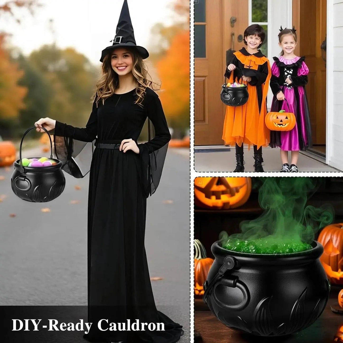 Your Enchanting Cauldron with Fog Effect!
