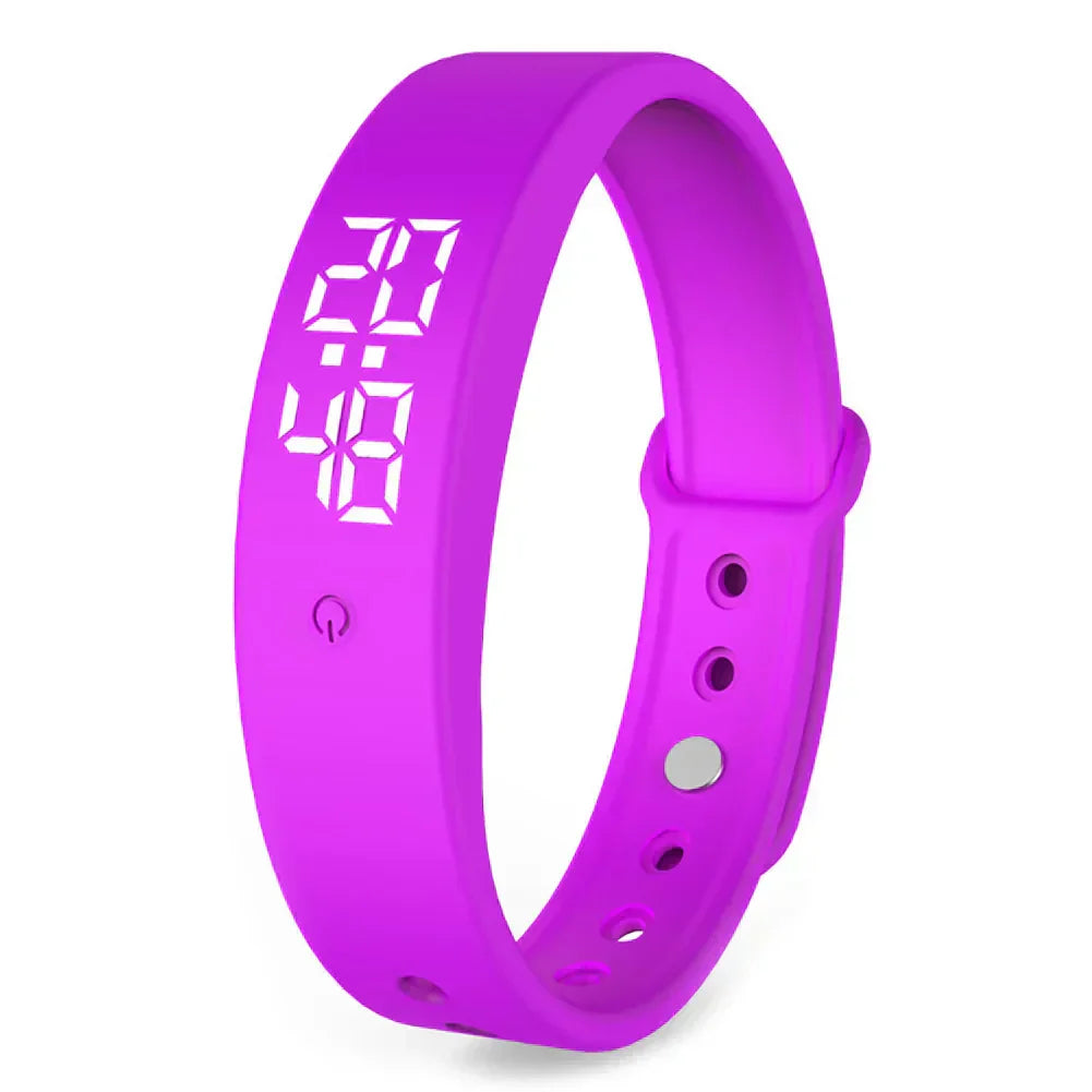 Waterproof Smart Watch with Vibration Alarm – VitaPulse V9 Model