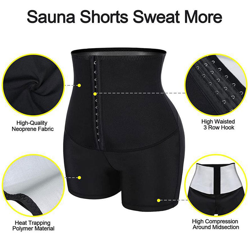 HeatWave Slimming Workout Shorts for Enhanced Sweat