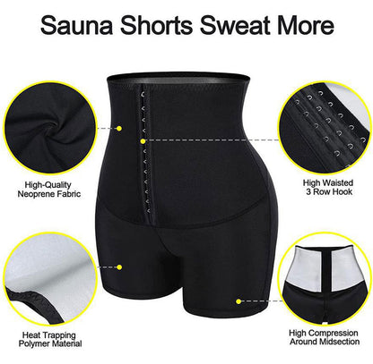 HeatWave Slimming Workout Shorts for Enhanced Sweat