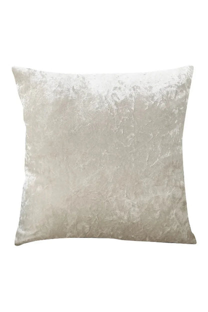Velvet Cushion Cover in Beige Color