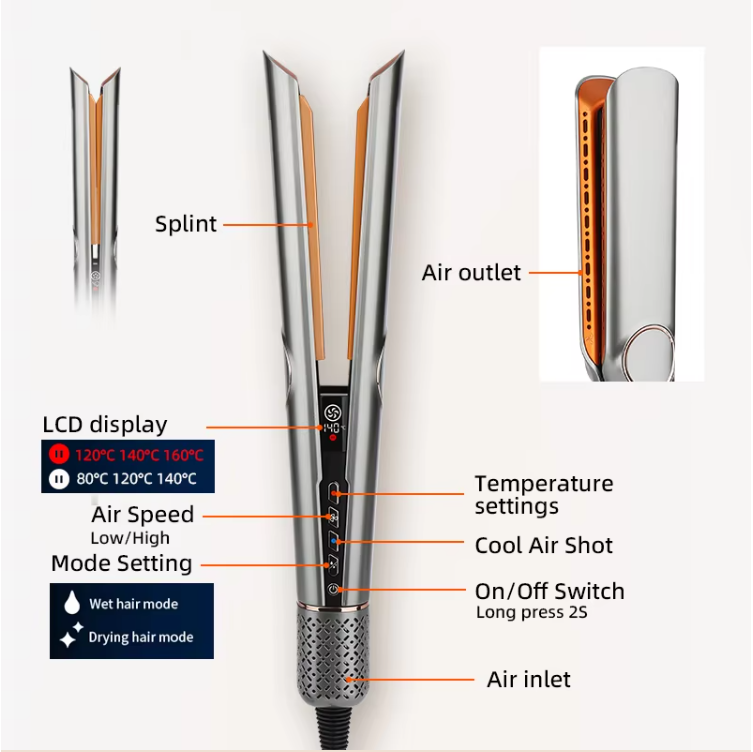 Hair Straightener and Dryer Combo