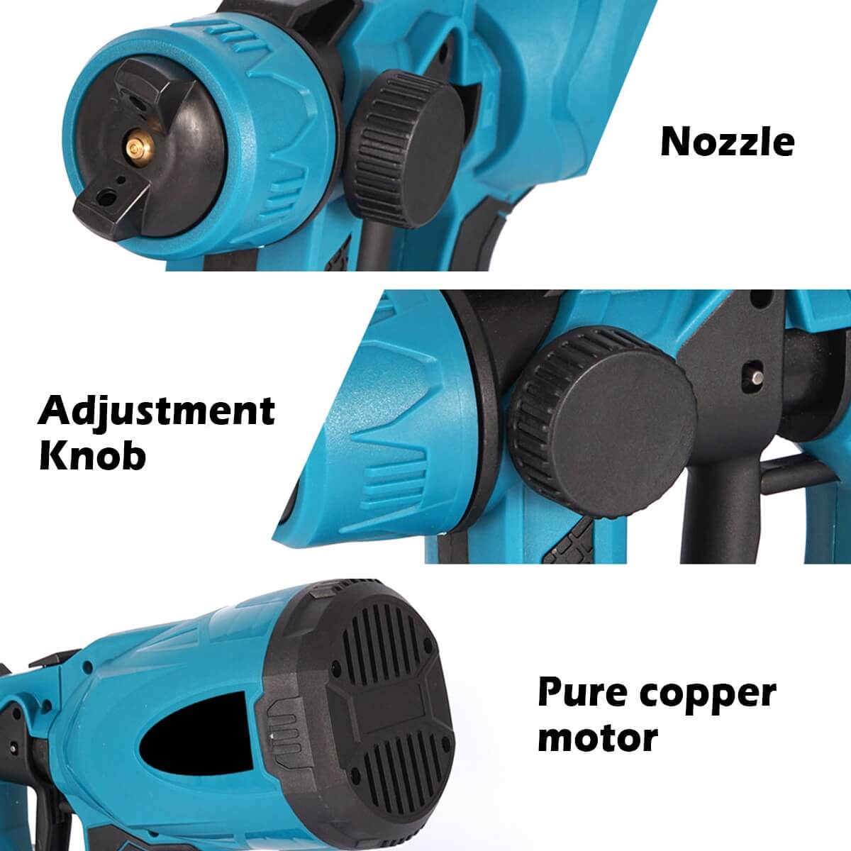 Cordless High-Pressure Paint Applicator with Dual Batteries