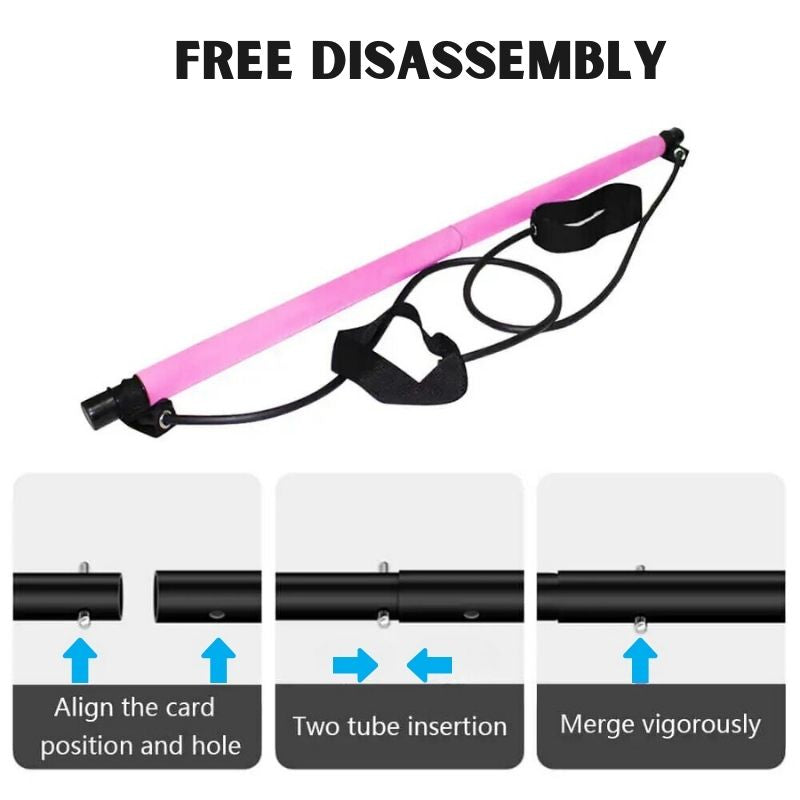 Portable Pilates Bar for Total Body Workouts