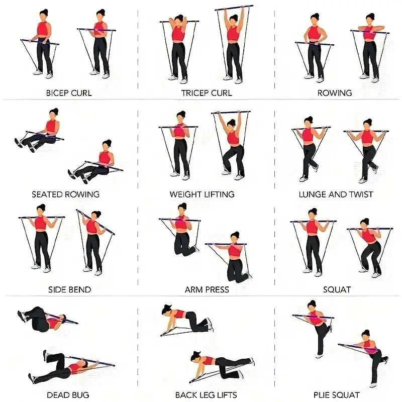 Portable Pilates Bar for Total Body Workouts