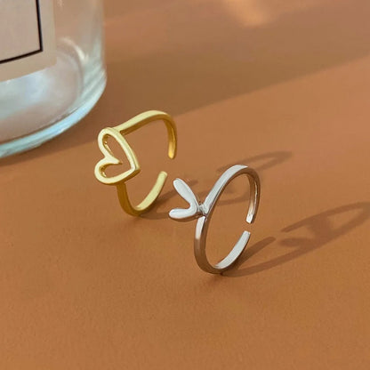 Adjustable Heart Rings for Self-Love and Connection