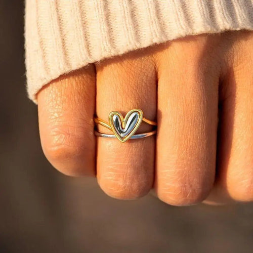 Adjustable Heart Rings for Self-Love and Connection