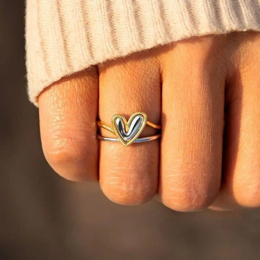 Adjustable Heart Rings for Self-Love and Connection