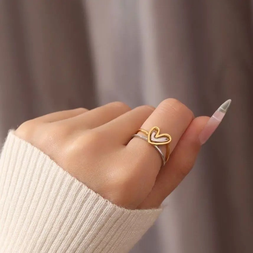 Adjustable Heart Rings for Self-Love and Connection