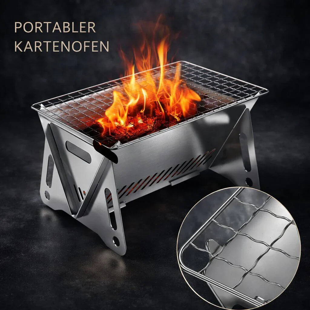 Portable Charcoal Grill | Quick Setup | Sturdy Outdoor Design