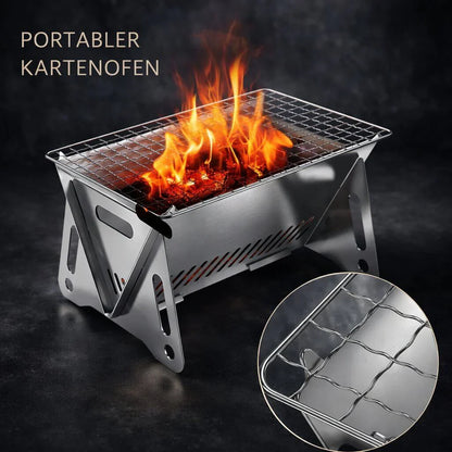 Portable Charcoal Grill | Quick Setup | Sturdy Outdoor Design
