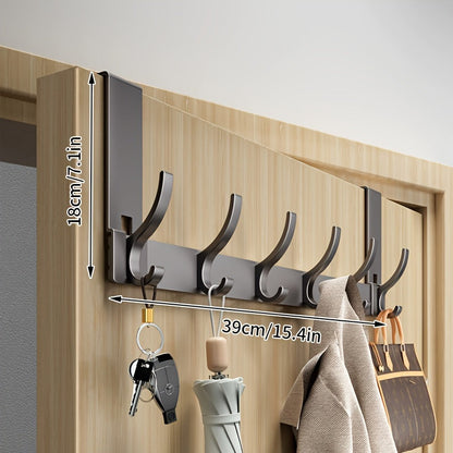 SlimLine Door Hook – Sturdy Aluminum Hanging System Without Drilling