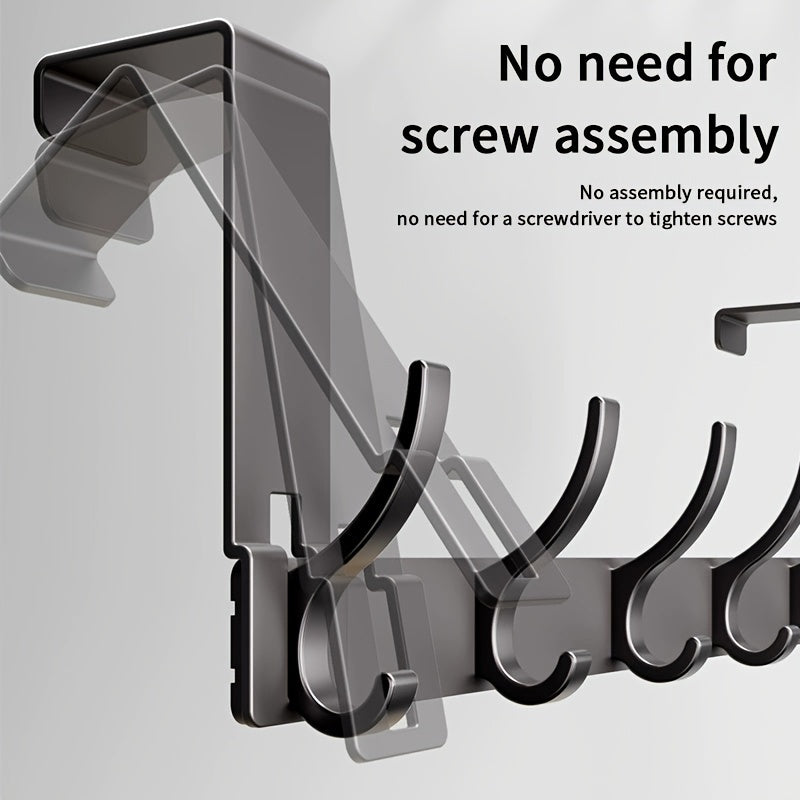 SlimLine Door Hook – Sturdy Aluminum Hanging System Without Drilling