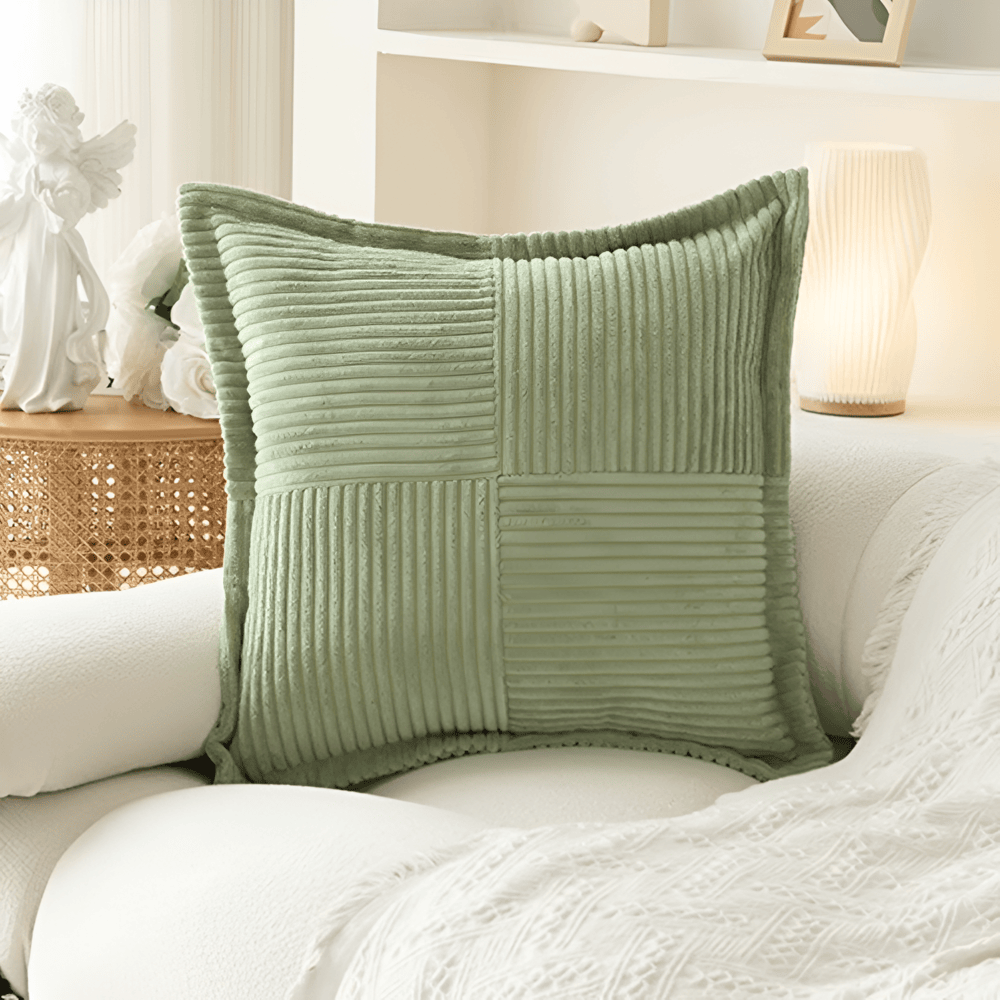 Stain-Resistant Solid Colored Cushion Cover