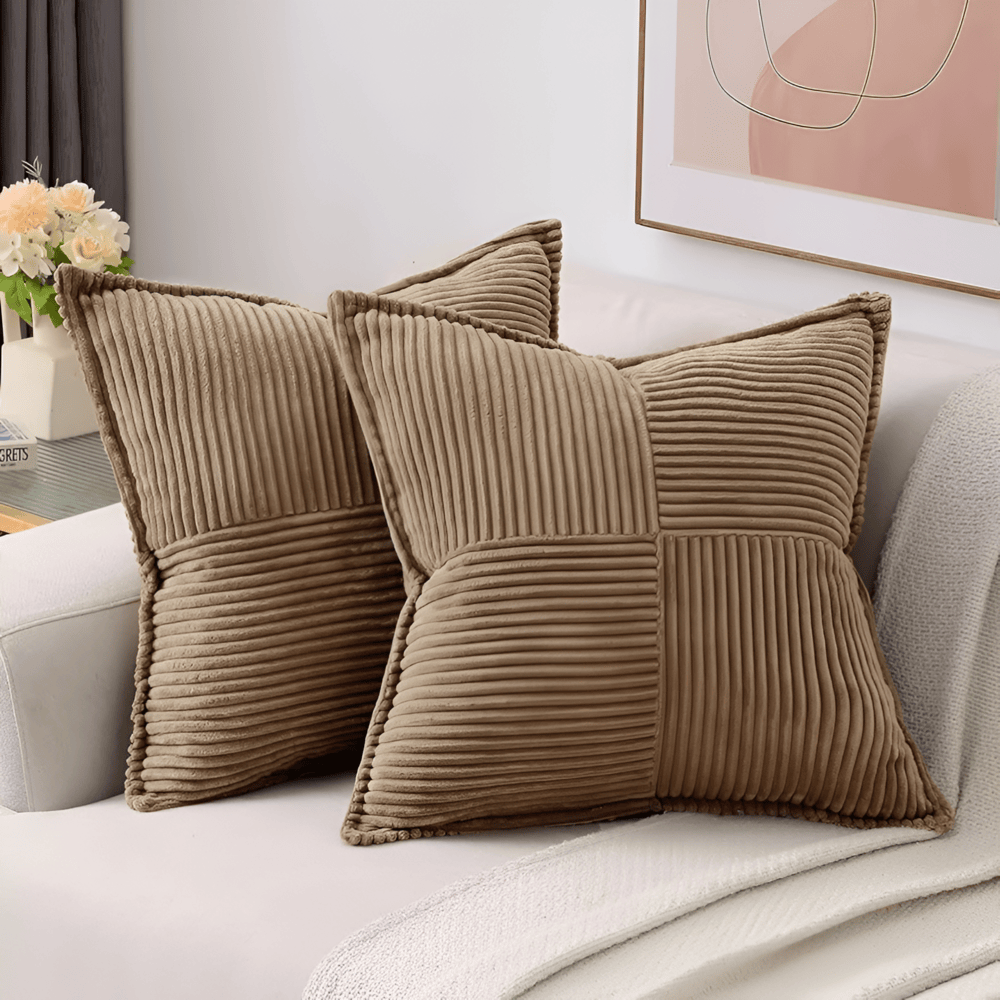 Stain-Resistant Solid Colored Cushion Cover