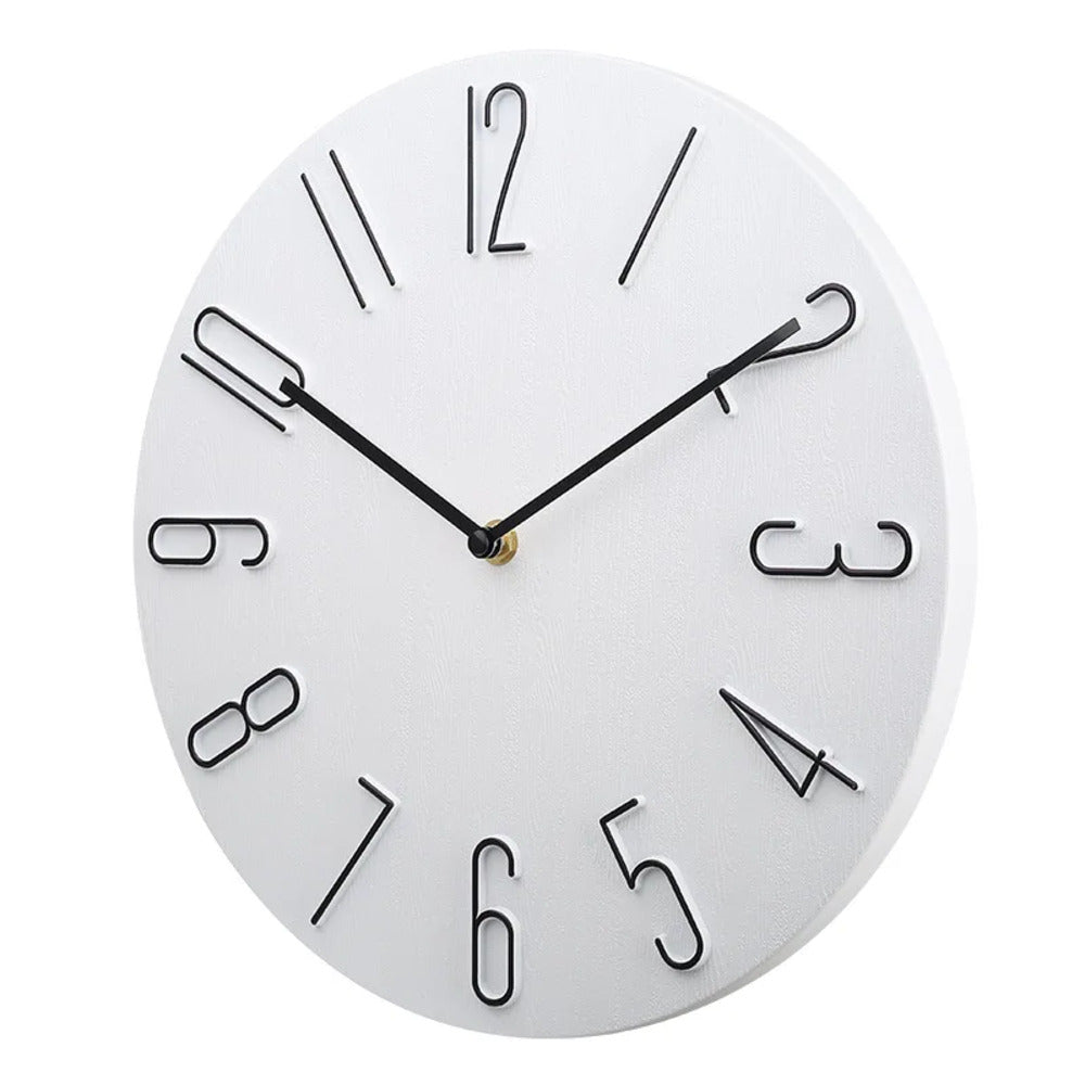 Modern Minimalist Wall Clock – Silent Quartz Movement Design