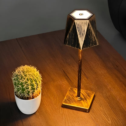 Rechargeable Vintage LED Table Lamp – Portable and Dimmable