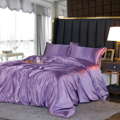 Soft Breathable Luxury Silk Duvet Cover – Easy Care