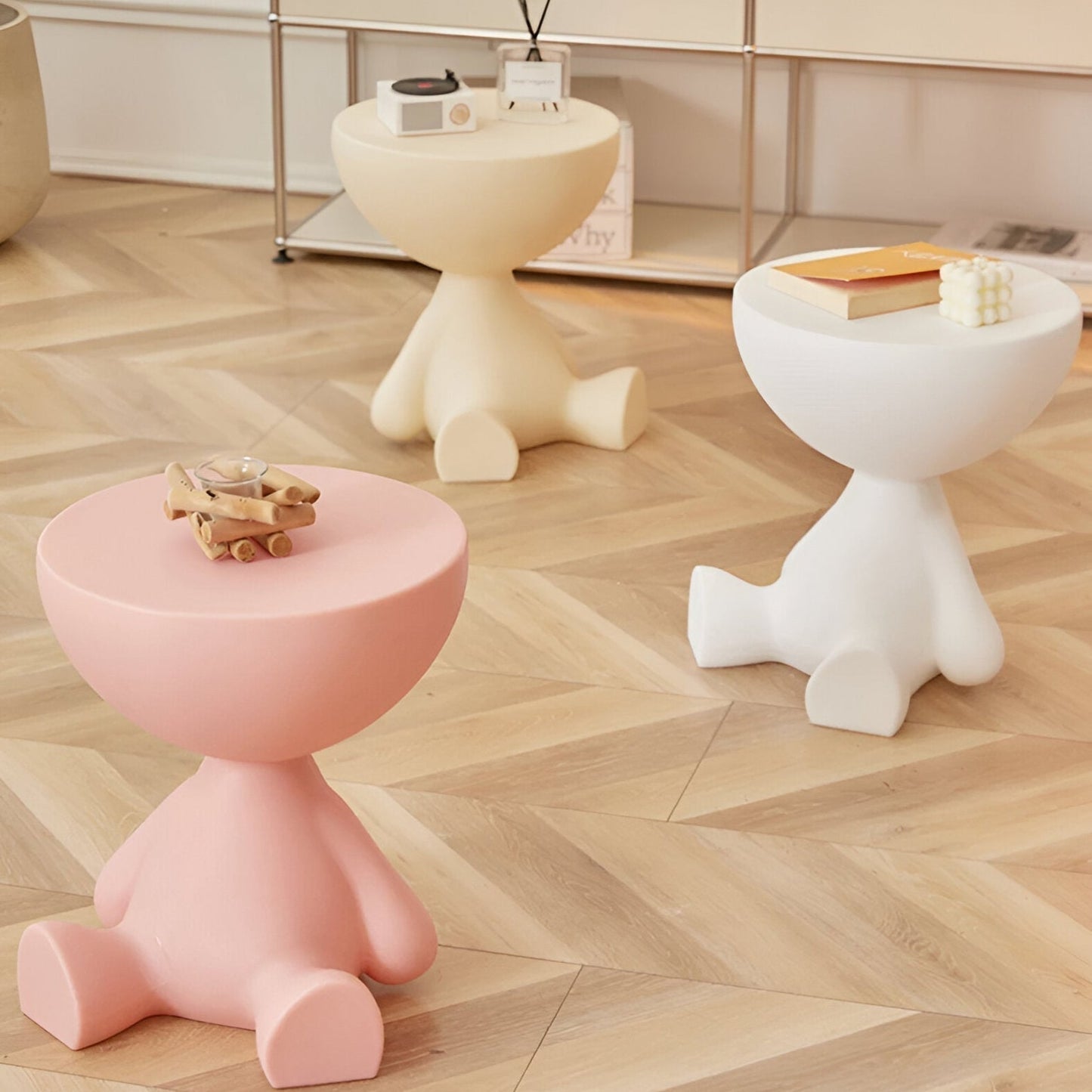 Round Coffee Table – Stylish Side Table for Living Room Decor