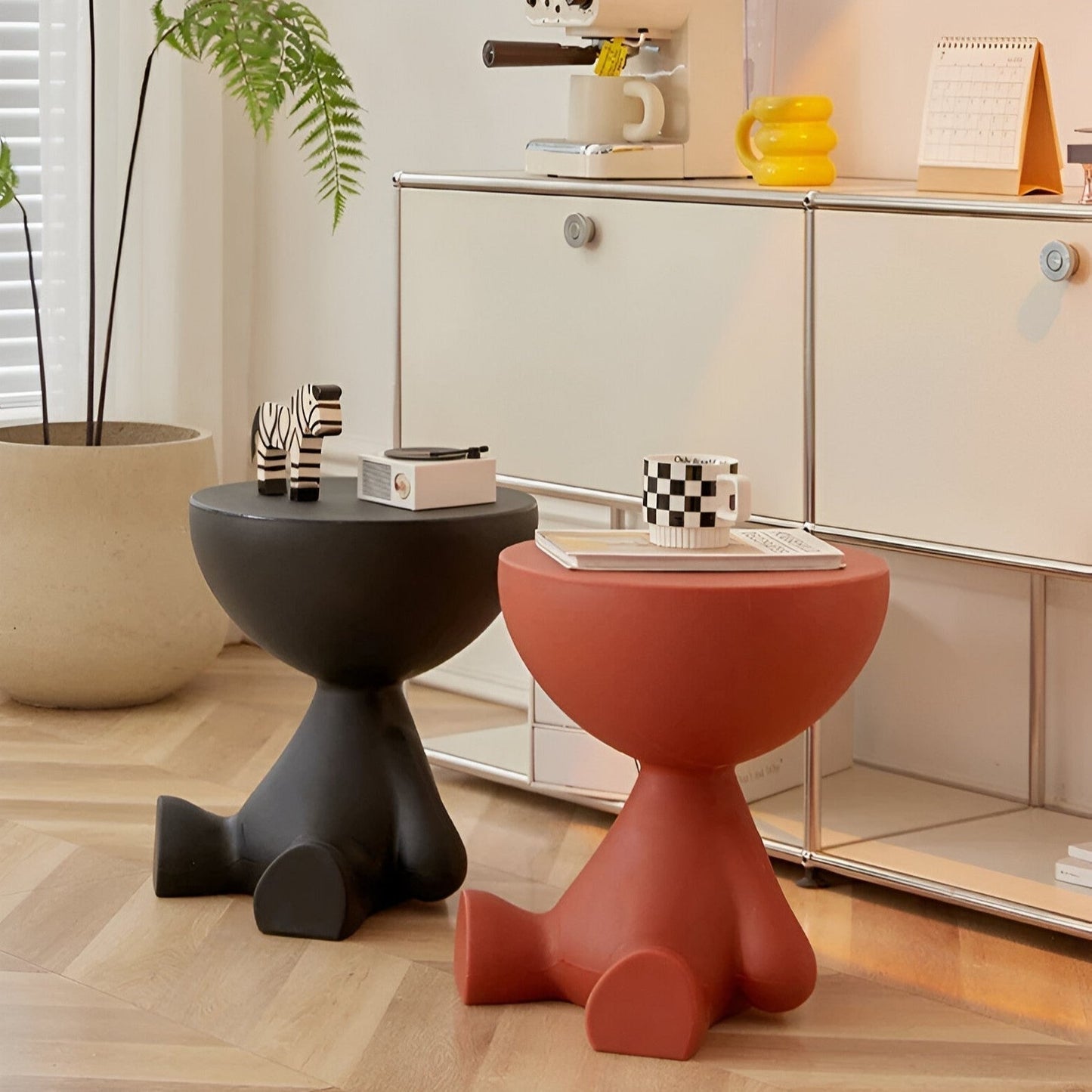 Round Coffee Table – Stylish Side Table for Living Room Decor