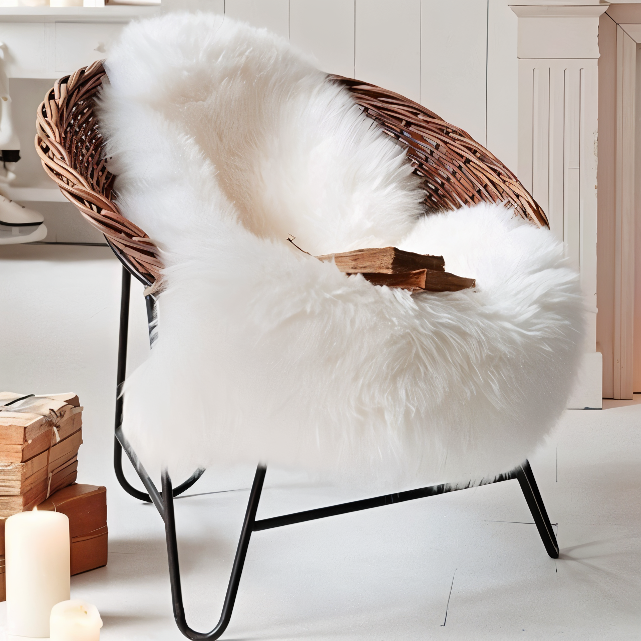 Soft Imitation Sheepskin Rug – Faux Fur for Home Decor
