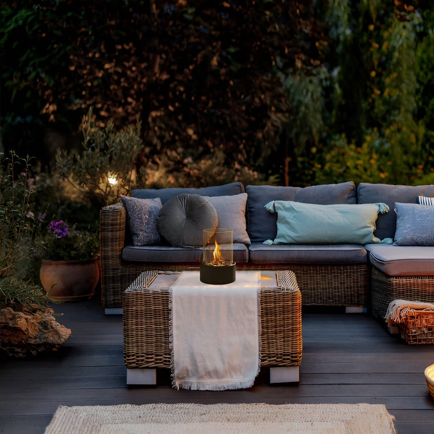 Portable Fire Pit using Ethanol Fuel