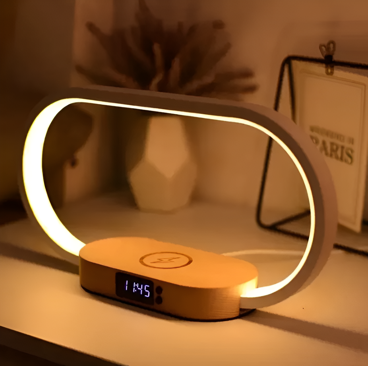 Digital Clock with Charger and Versatile Night Light