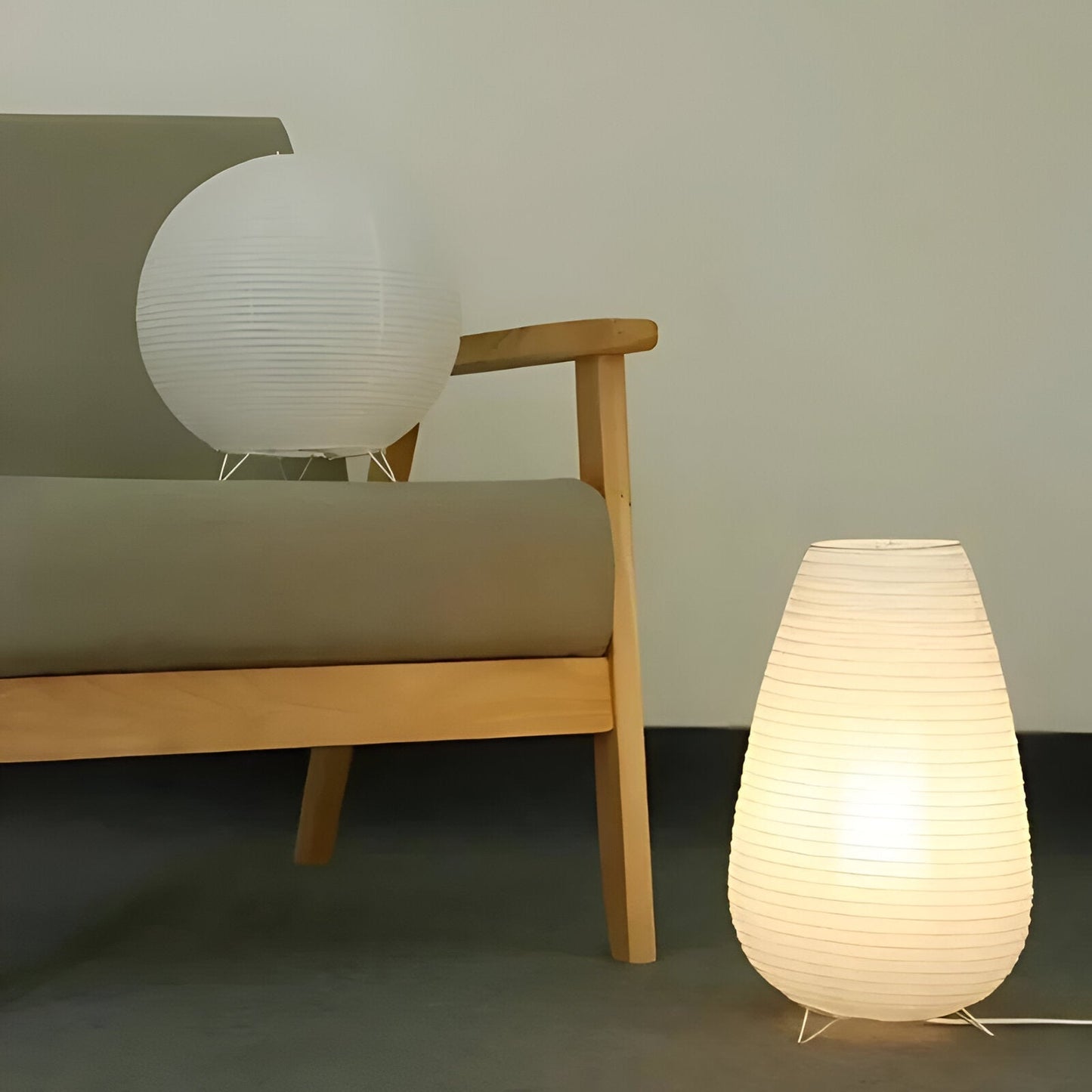Elegant Japanese Rice Paper Light – Retro-Inspired Lamp