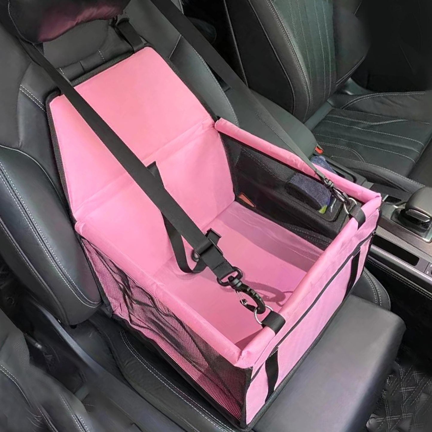 Elevated Dog Car Seat with Waterproof Design – Non-Slip and Secure