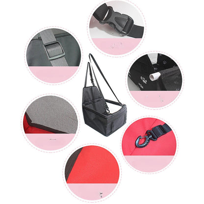 Elevated Dog Car Seat with Waterproof Design – Non-Slip and Secure