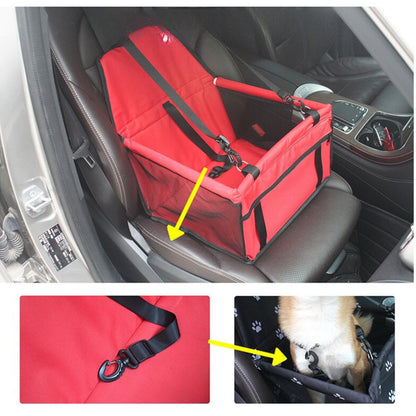 Elevated Dog Car Seat with Waterproof Design – Non-Slip and Secure