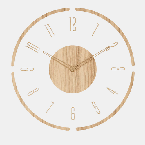 Silent Movement Round Wall Clock in Minimalist Design