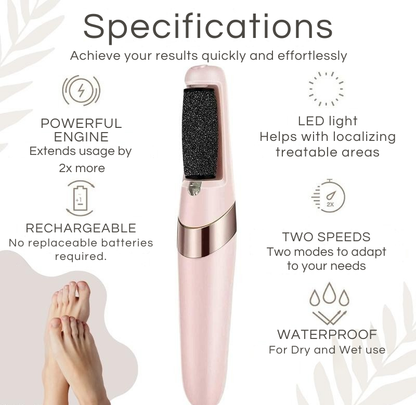 Smooth Feet in Minutes – Waterproof & Rechargeable Foot File