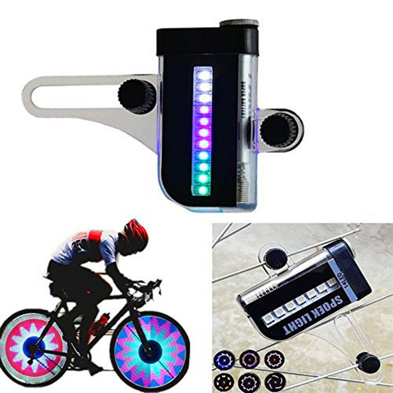 Vibrant 14-Color LED Wheel Light for Motorcycles and Bicycles