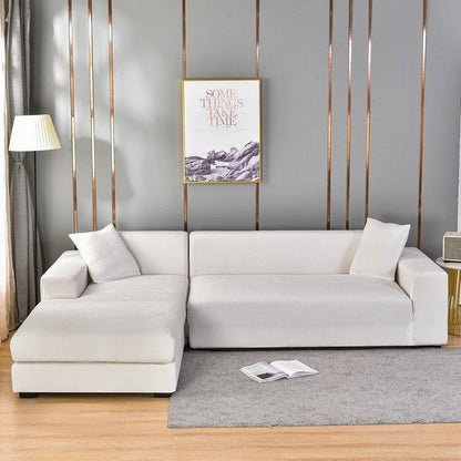 Elastic Velvet Sofa Cover | Complete Protection & Elegant Design | Fits Any Sofa