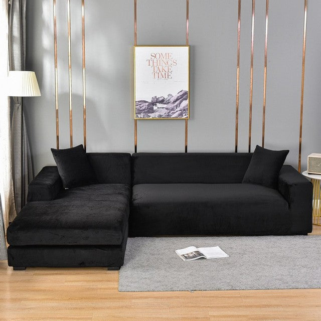 Elastic Velvet Sofa Cover – Stylish Full Protection & Upgrade for Any Couch