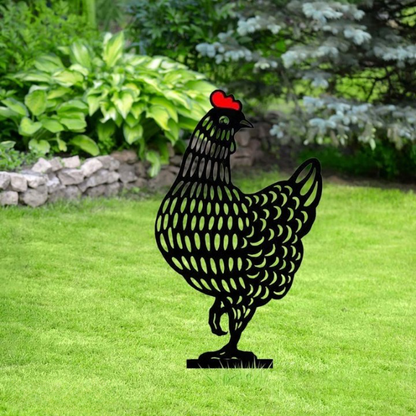 Charming Garden Chicken Decor | Weatherproof & Fun