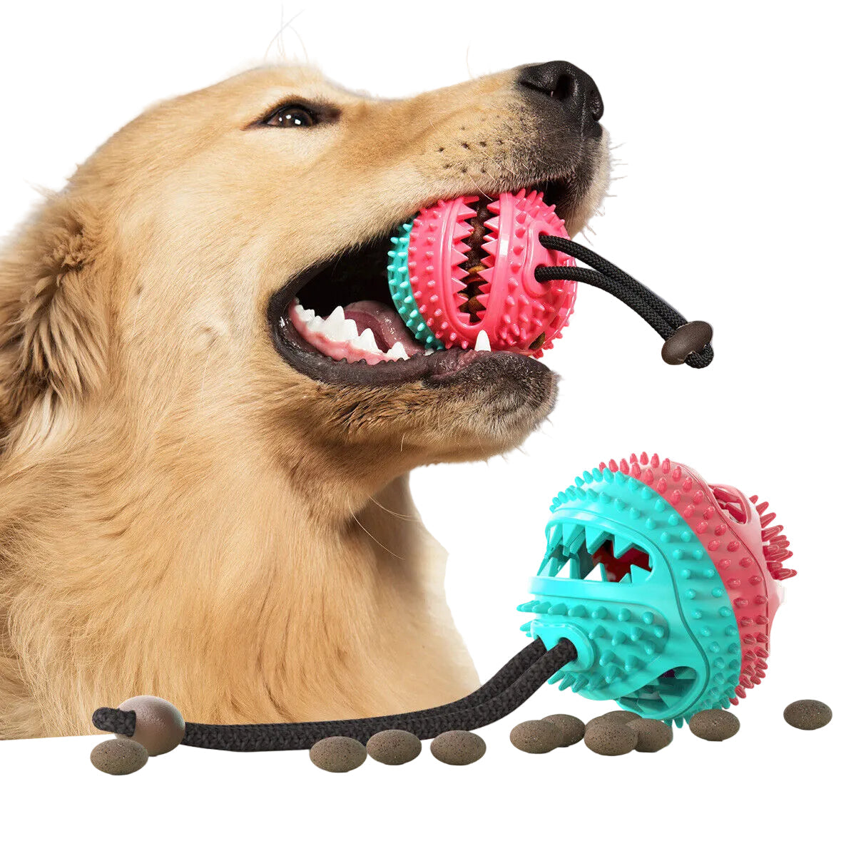 Interactive Dog Toy | Suction Cup Ball for Treat Dispensing