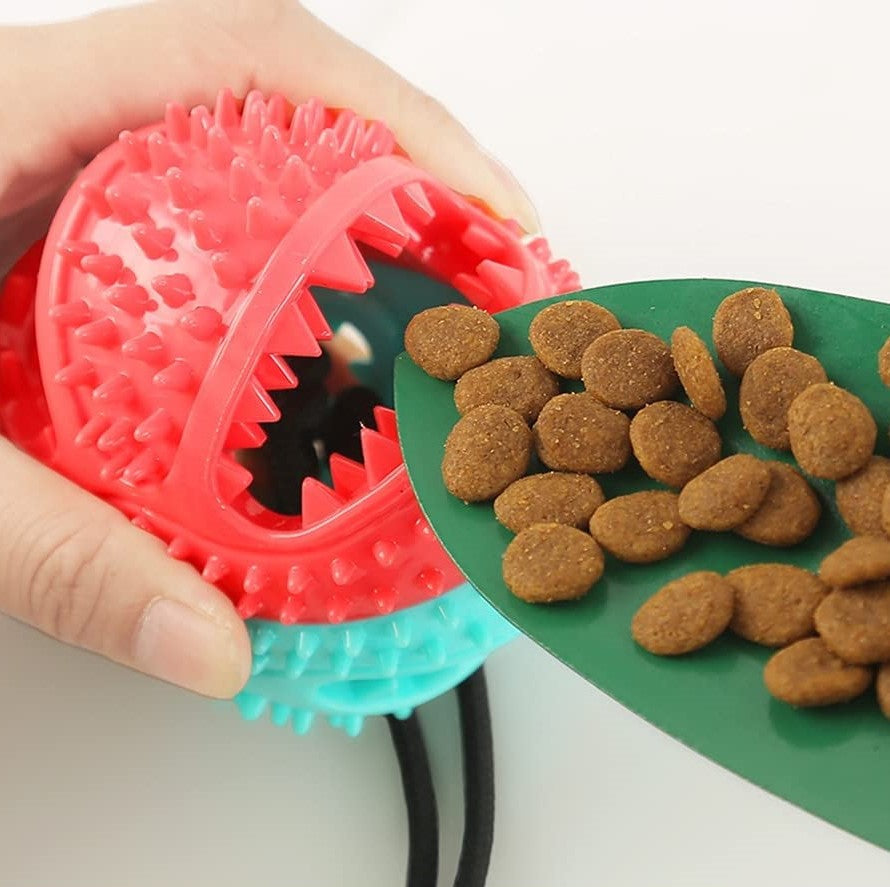 Interactive Dog Toy | Suction Cup Ball for Treat Dispensing