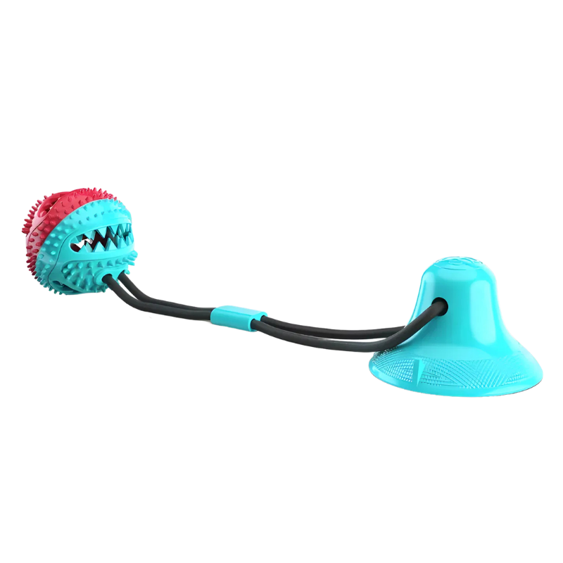 Interactive Dog Toy | Suction Cup Ball for Treat Dispensing
