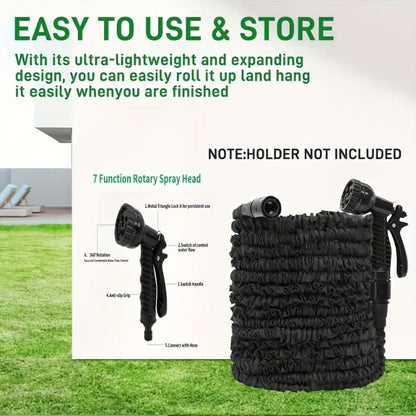 Expandable Garden Hose with Adjustable Spray Control